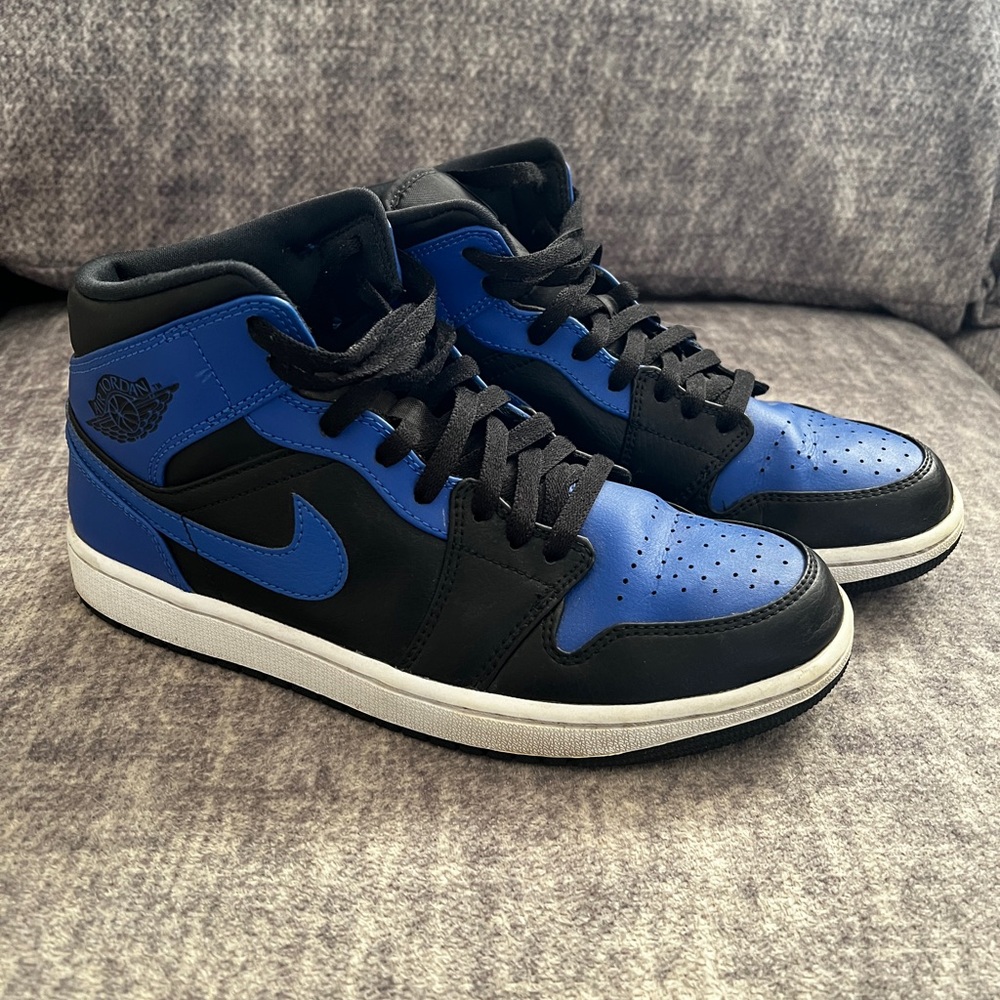 Air Jordan 1 Mid Royal 2020 Royal Blue / Black sz 9.5